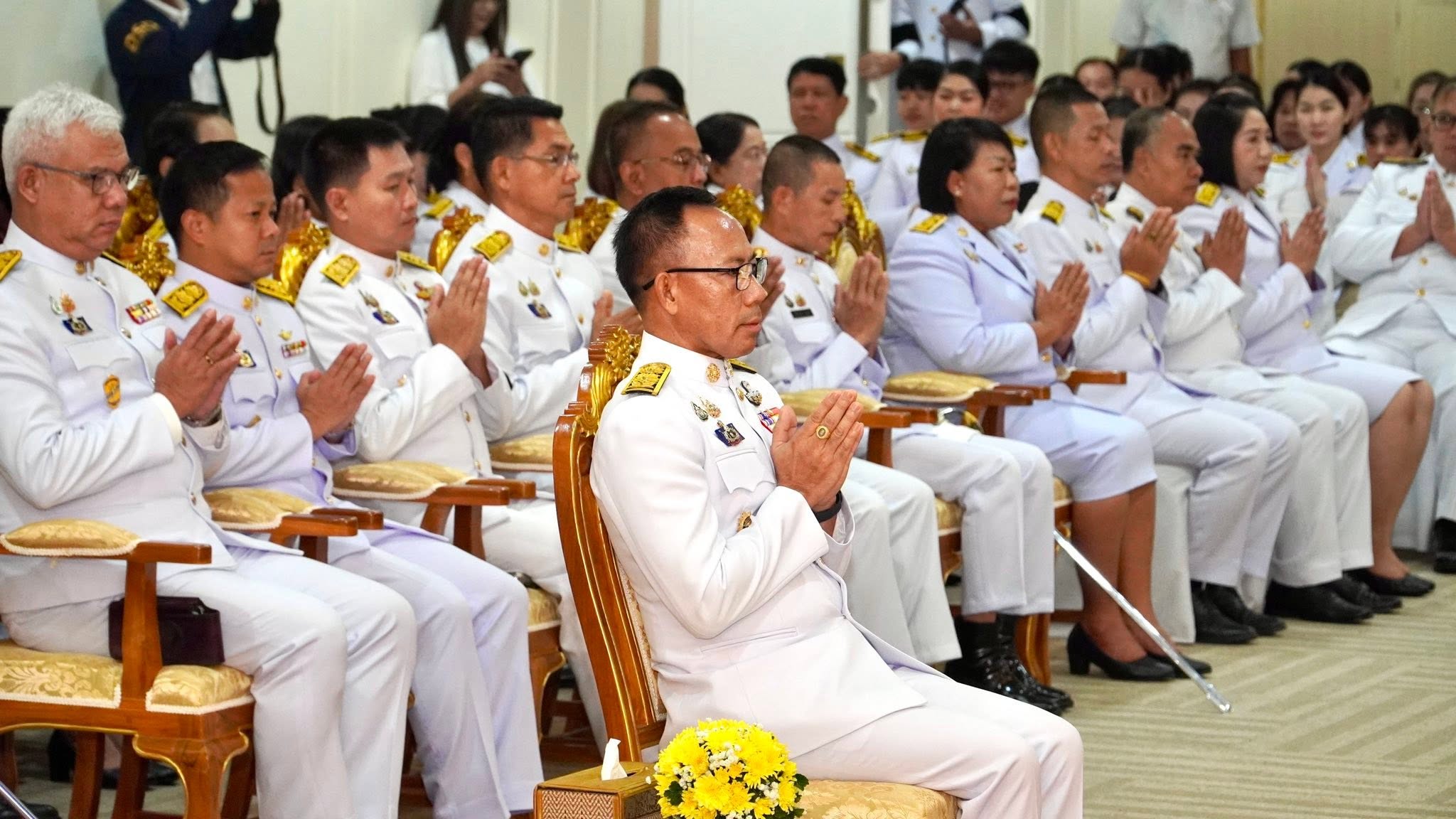 title - วันที่ 26 มิถุนายน 2569 นายวิทูล ประดิษฐบุญ ปฏิรูปที่ดินจังหวัดปราจีนบุรี มอบหมายให้  ข้าราชการ และเจ้าหน้าที่ ส.ป.ก.ปราจีนบุรี ร่วมพิธี เจริญพระพุทธมนต์และทำบุญตักบาตร ถวายพระกุศล เนื่องในโอกาสฉลองพระชนมายุ 99 พรรษา สมเด็จพระสังฆราช 